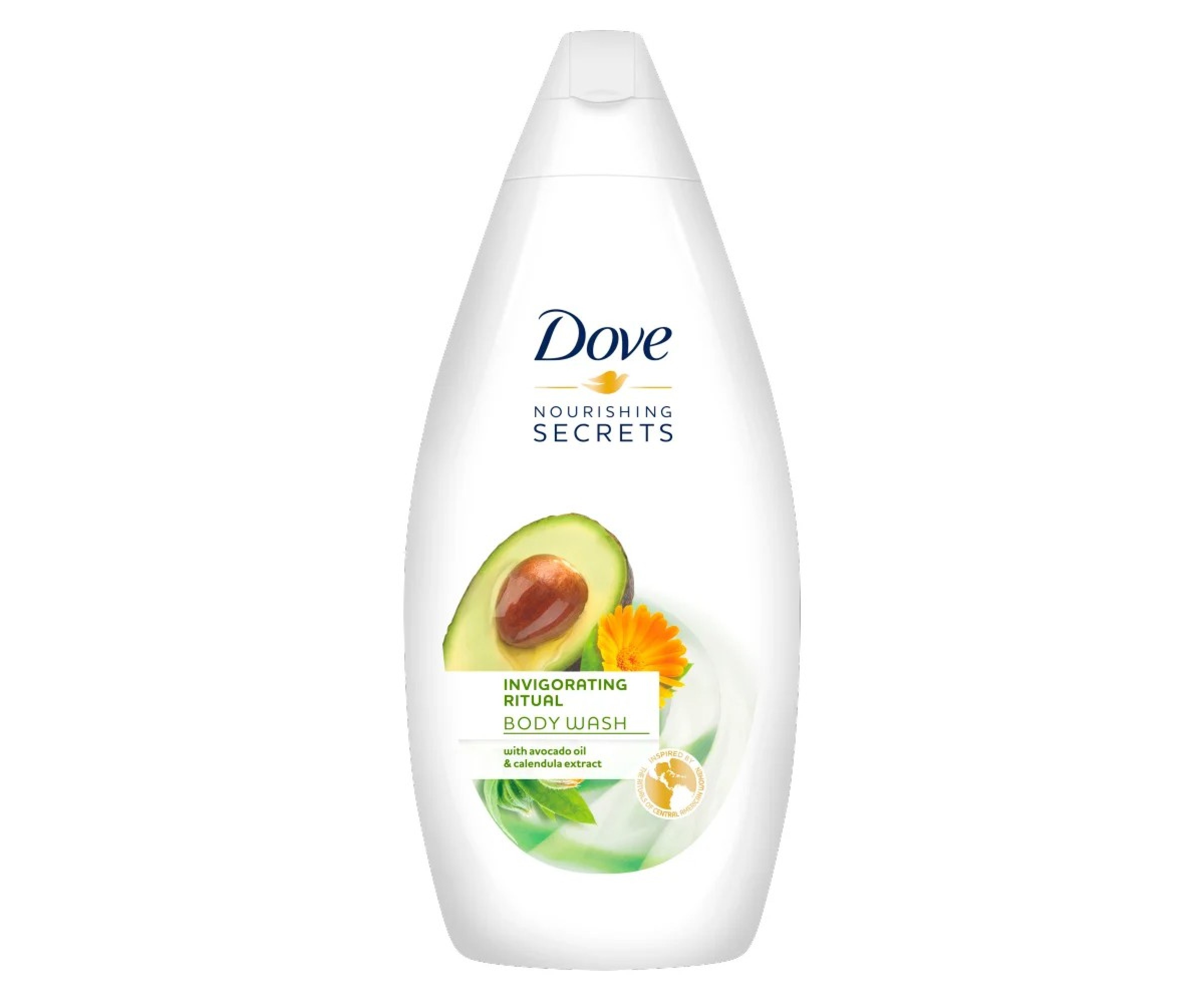 Dove Nourishing Secrets Подхранващ душ гел за тяло с авокадо и невен 250 мл